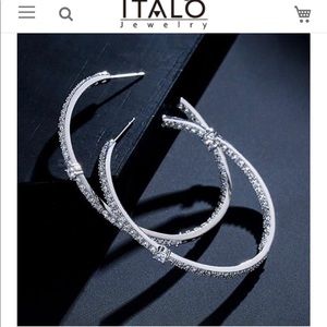 Inside out hoop earrings